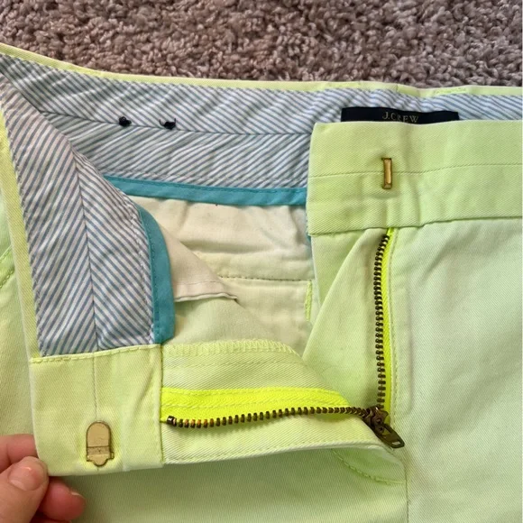 {J.Crew} Neon Yellow Chino Shorts - Picture 4 of 7